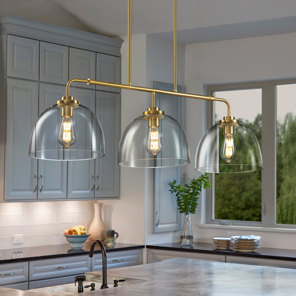 17 Stories Sariah 3 Light Kitchen Island Pendant & Reviews Wayfair